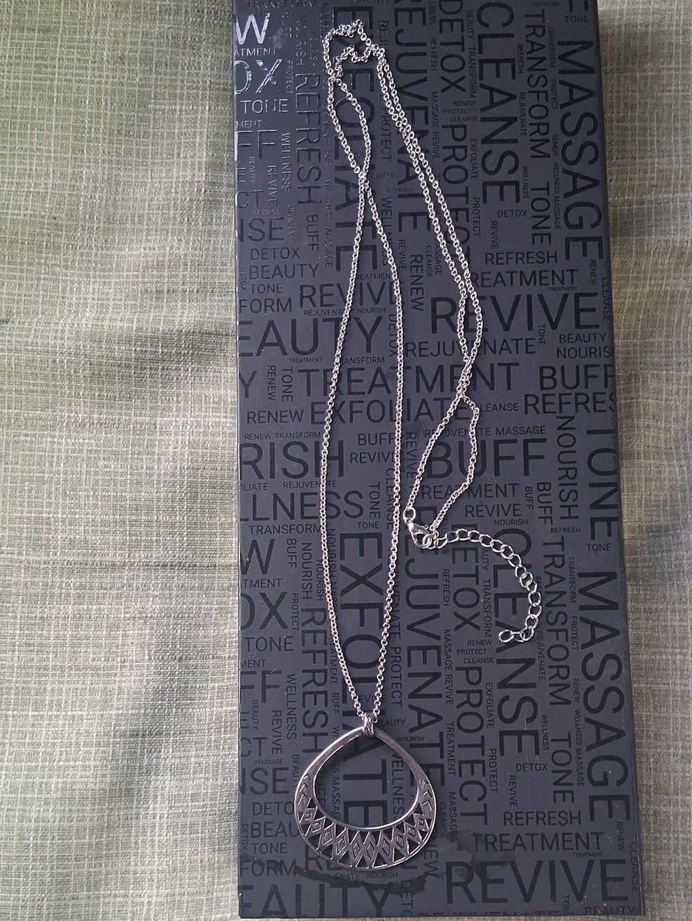 Silver Geometric Crescent Pendant Necklace - Women Jewelry